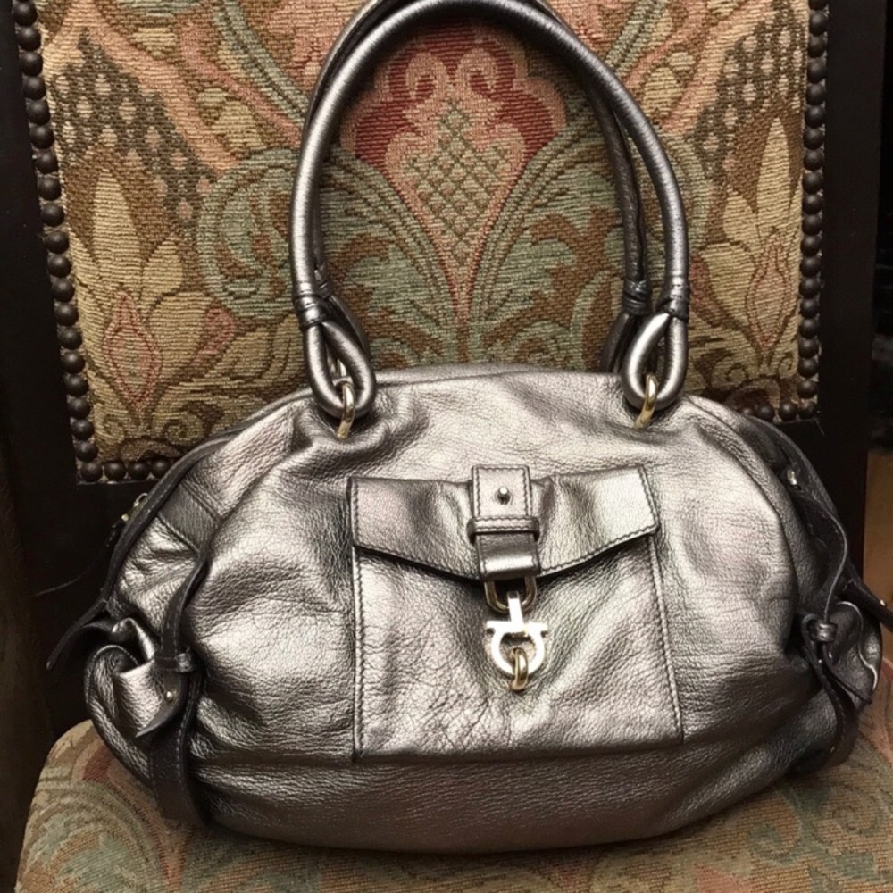Metallic Salvatore Ferragamo bag
